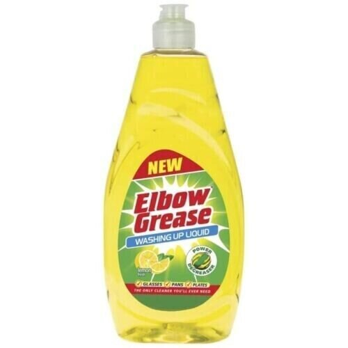 Elbow Grease Lemon Washing Up Liquid 600ml (Pack of 3) 2