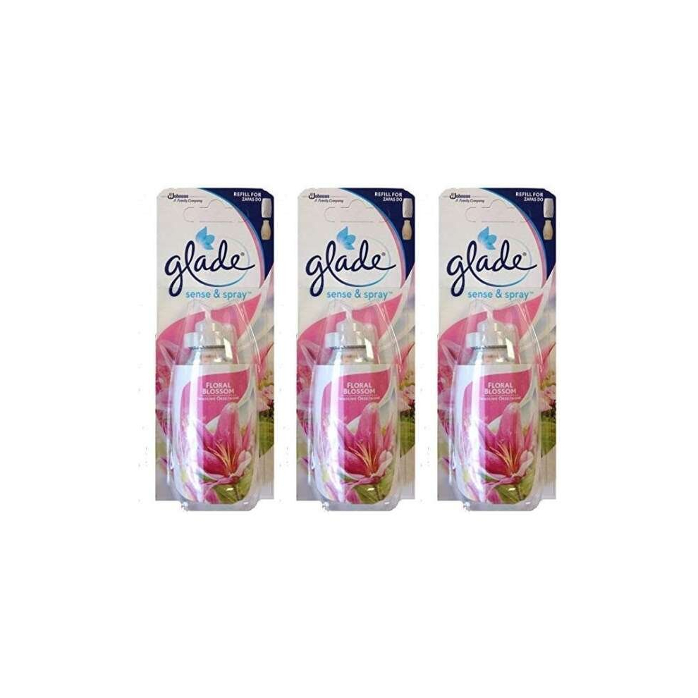 Glade Sense and Spray Refill Floral Blossom Air Freshener 18ml (Pack of 3)