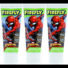 Firefly Spiderman Toothpaste Kid's Oral Dental Care Bubblegum Flavour 75ml  (Pack of 3)