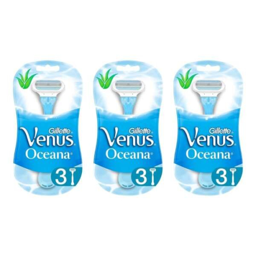Gillette Venus Oceana Women's Disposable Razors (Pack of 3) on OnBuy