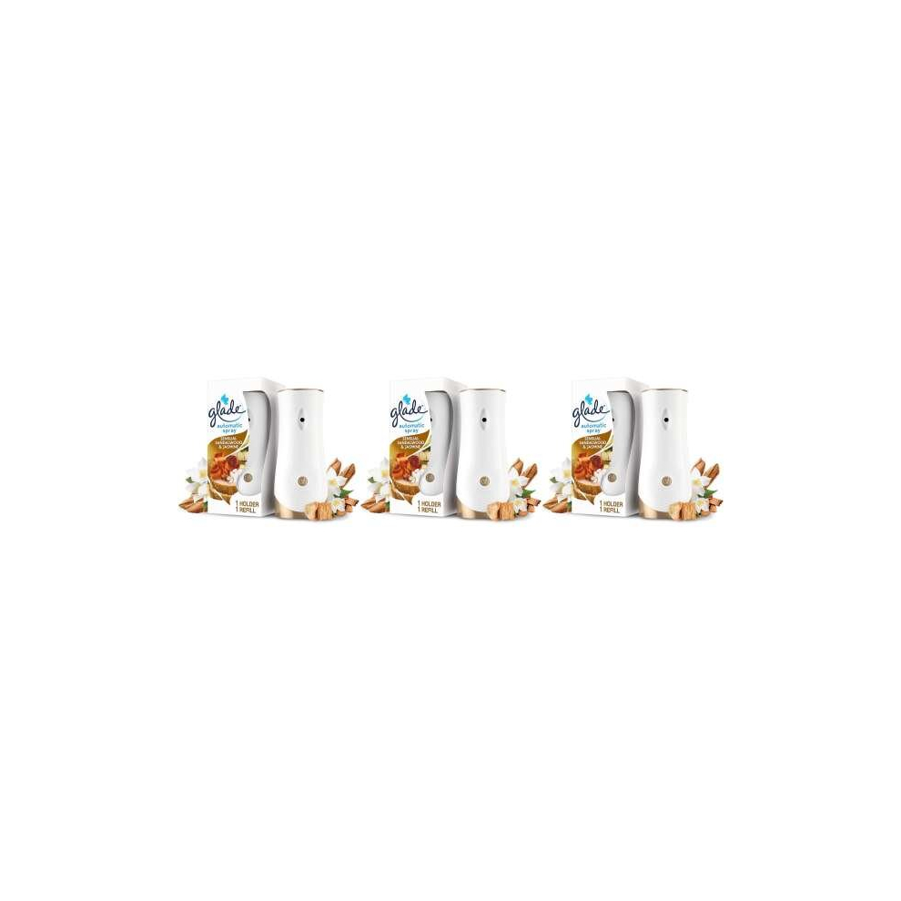 Glade Automatic Spray Starter Kit & Refill Sandalwood & Jasmine 269 ml (Pack of 3)