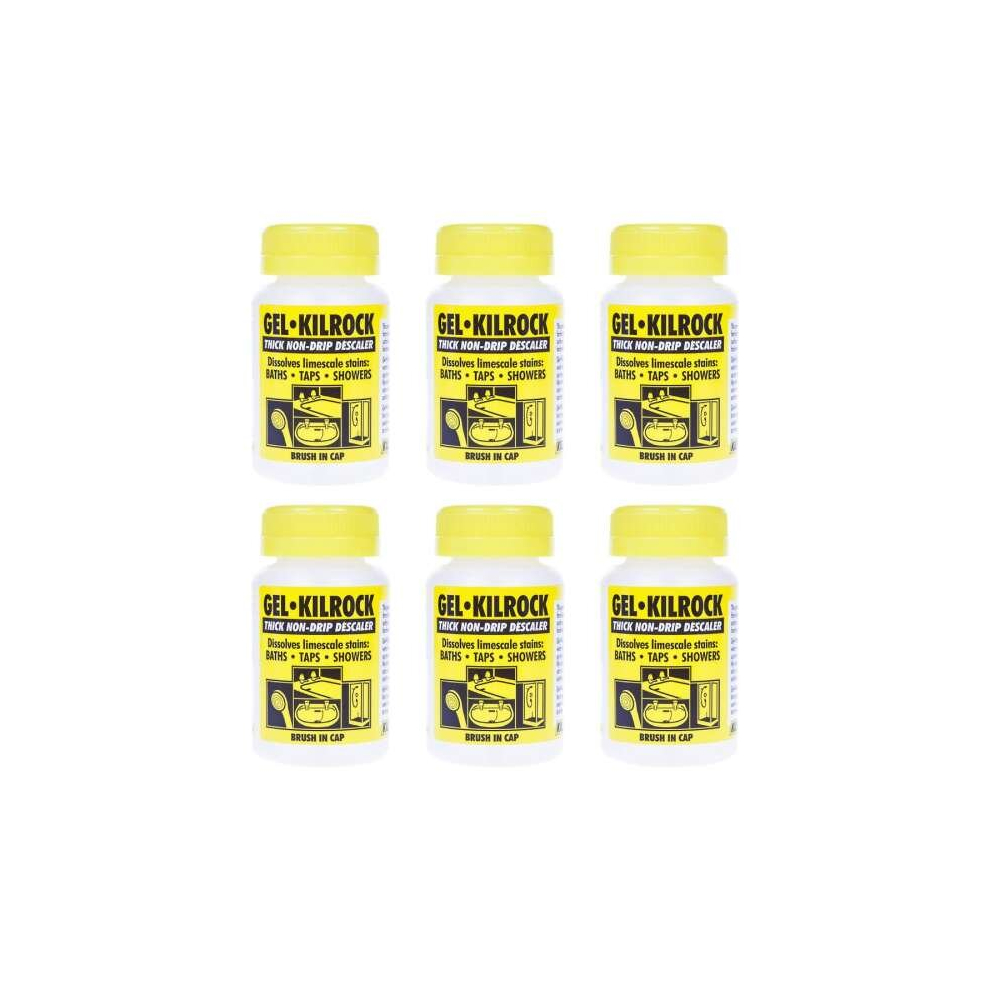Kilrock Brush On Gel Descaler,Limescale Remover160ml (Pack Of 6)