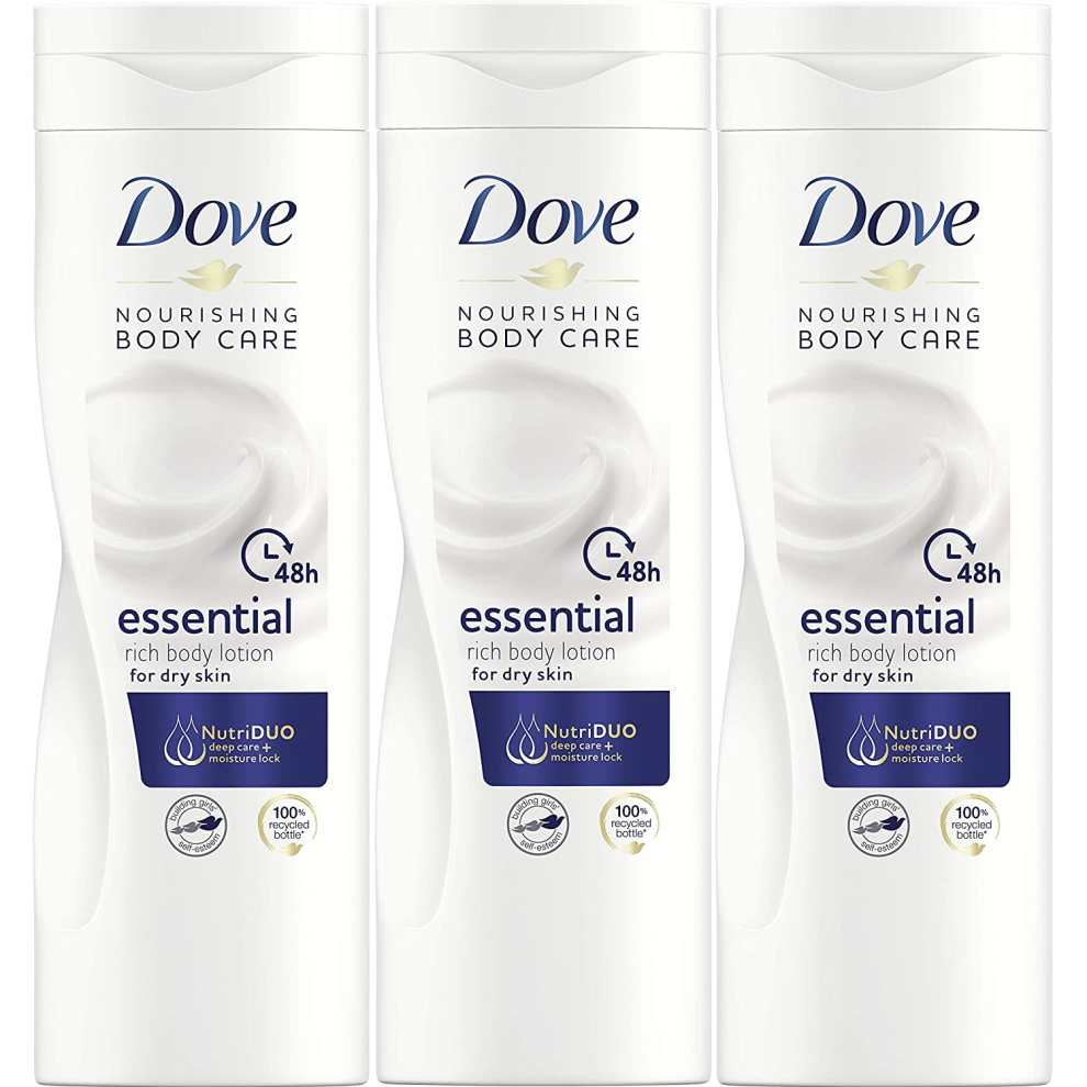 DOVE ESSENTIAL NOURISHING LOTION 250ml (Pack of 3)