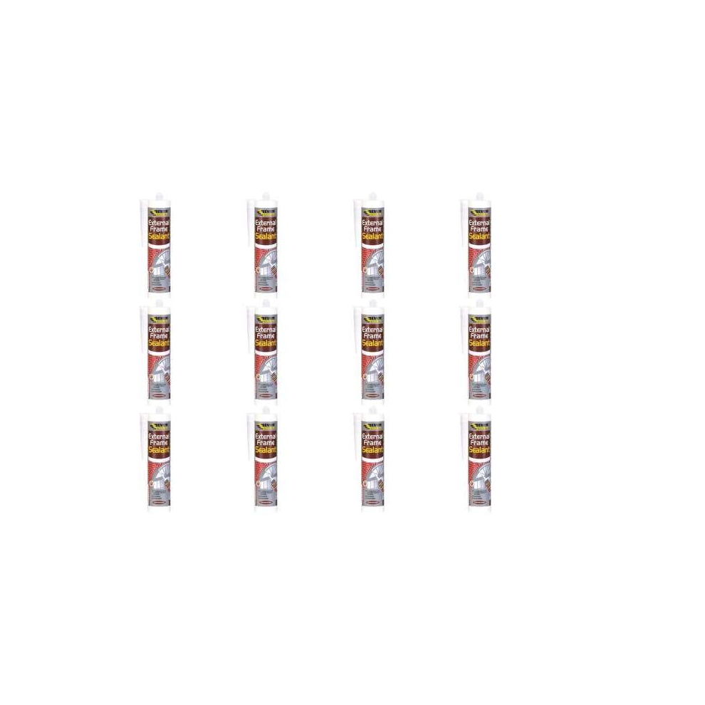 Everbuild External Frame Acrylic Sealant, Brown, 290 ml     EXTBN  (Pack of 12)
