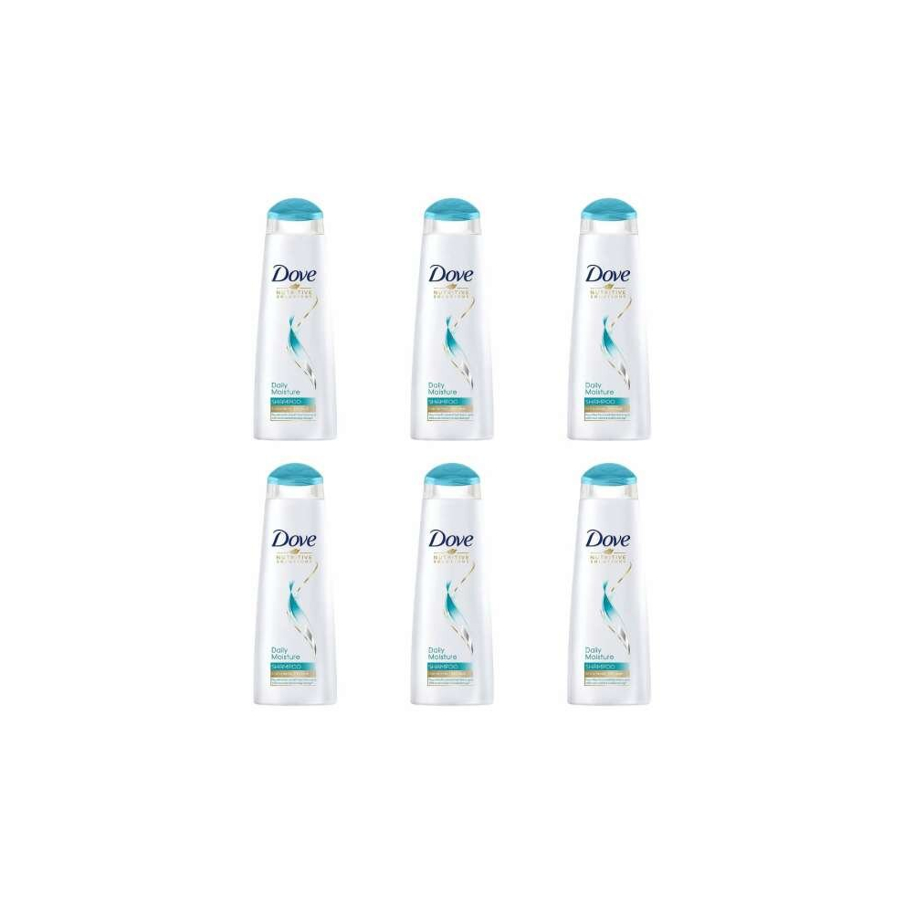 Dove Daily Moisture Shampoo (NOT 2IN1) - 250ml (Pack of 6)