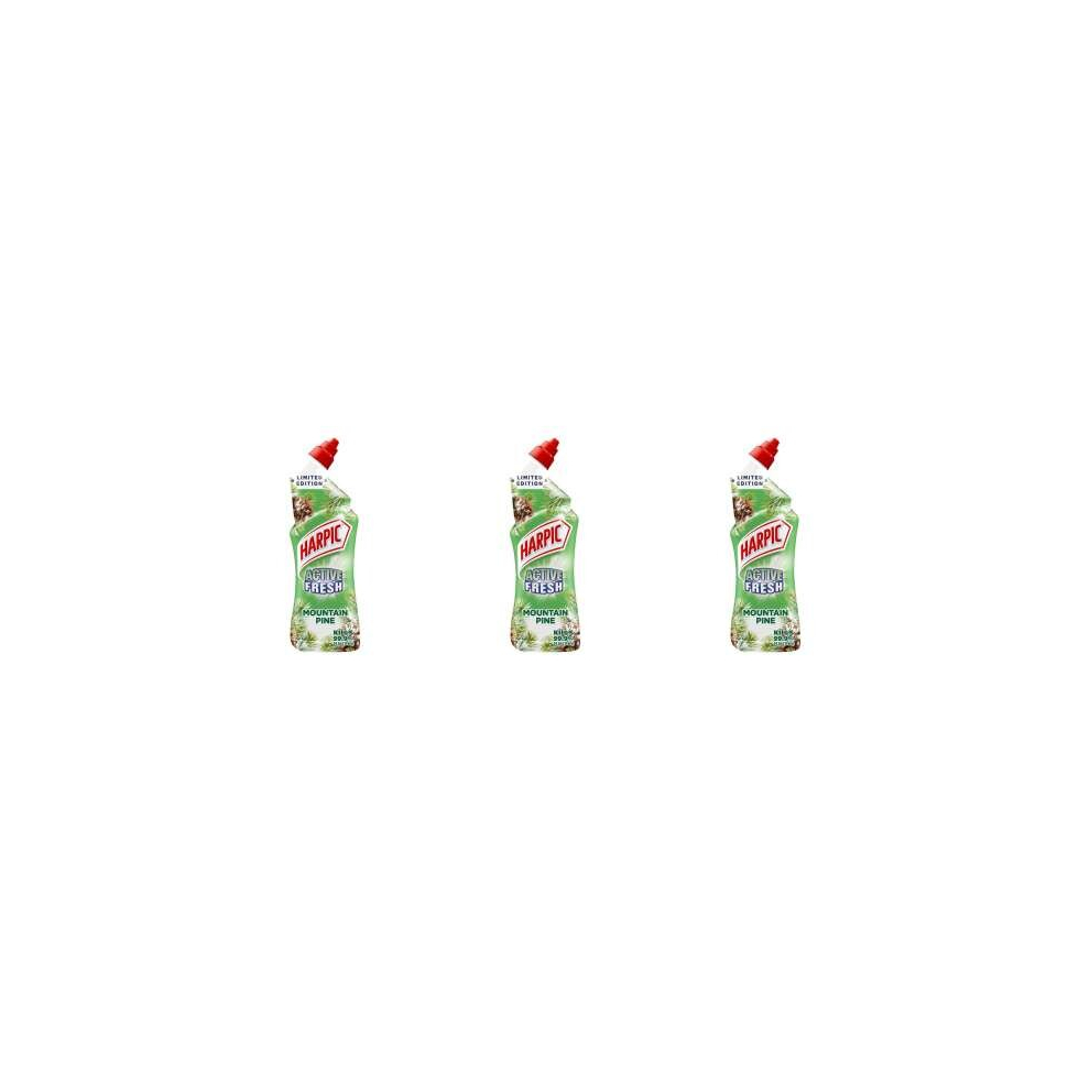 Harpic Active Fresh Cleaning Gel Pine 750ml (Pack of 3)