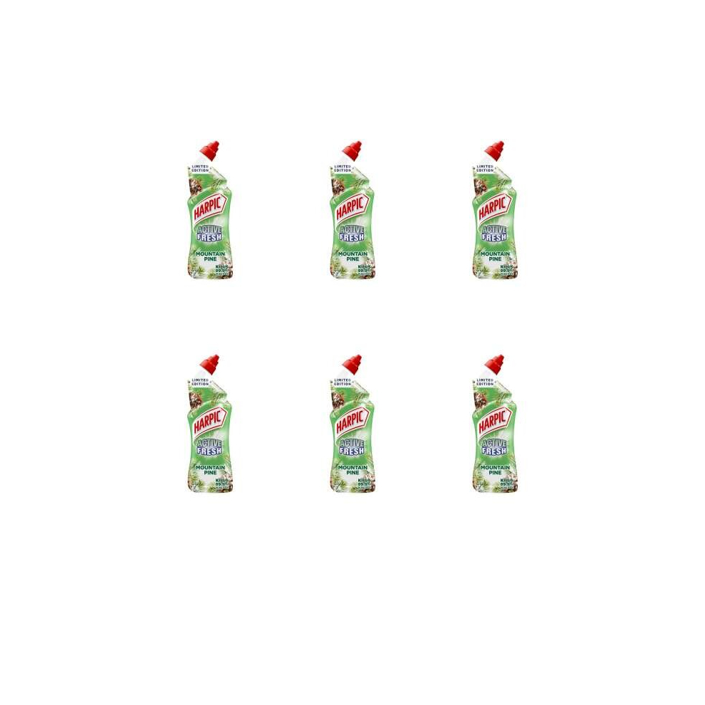 Harpic Active Fresh Cleaning Gel Pine 750ml (Pack of 6)