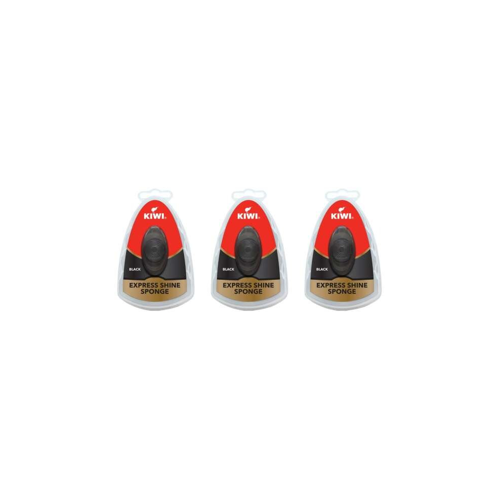 Kiwi Shoe Express Shine Sponge Black 7ml (Pack of 3)