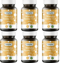 Lifeplan Active 15+ Manuka Honey 200mg per Capsule - 30 Veggie Capsules NZ Monoflora 15+ Potency