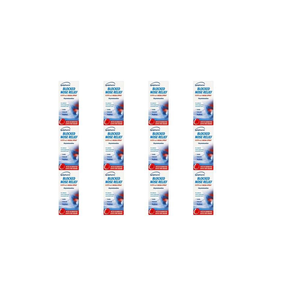 Galpharm Blocked Nose Relief Spray (0.05% W/V), 15 Ml (Pack Of 12)