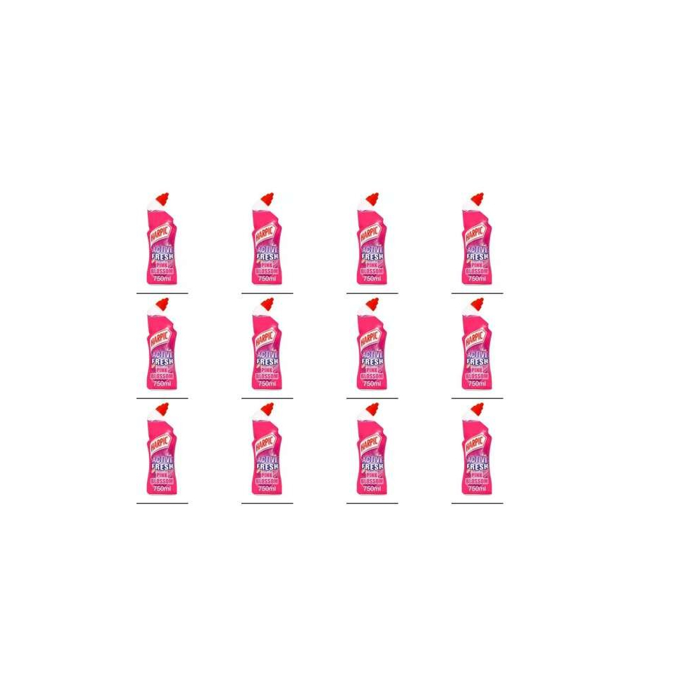 Harpic Active Fresh 750ml Pink Blossom (Pack of 12)