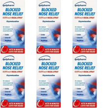 Galpharm Blocked Nose Relief Spray (0.05% w/v), 15 ml (Pack of 6)