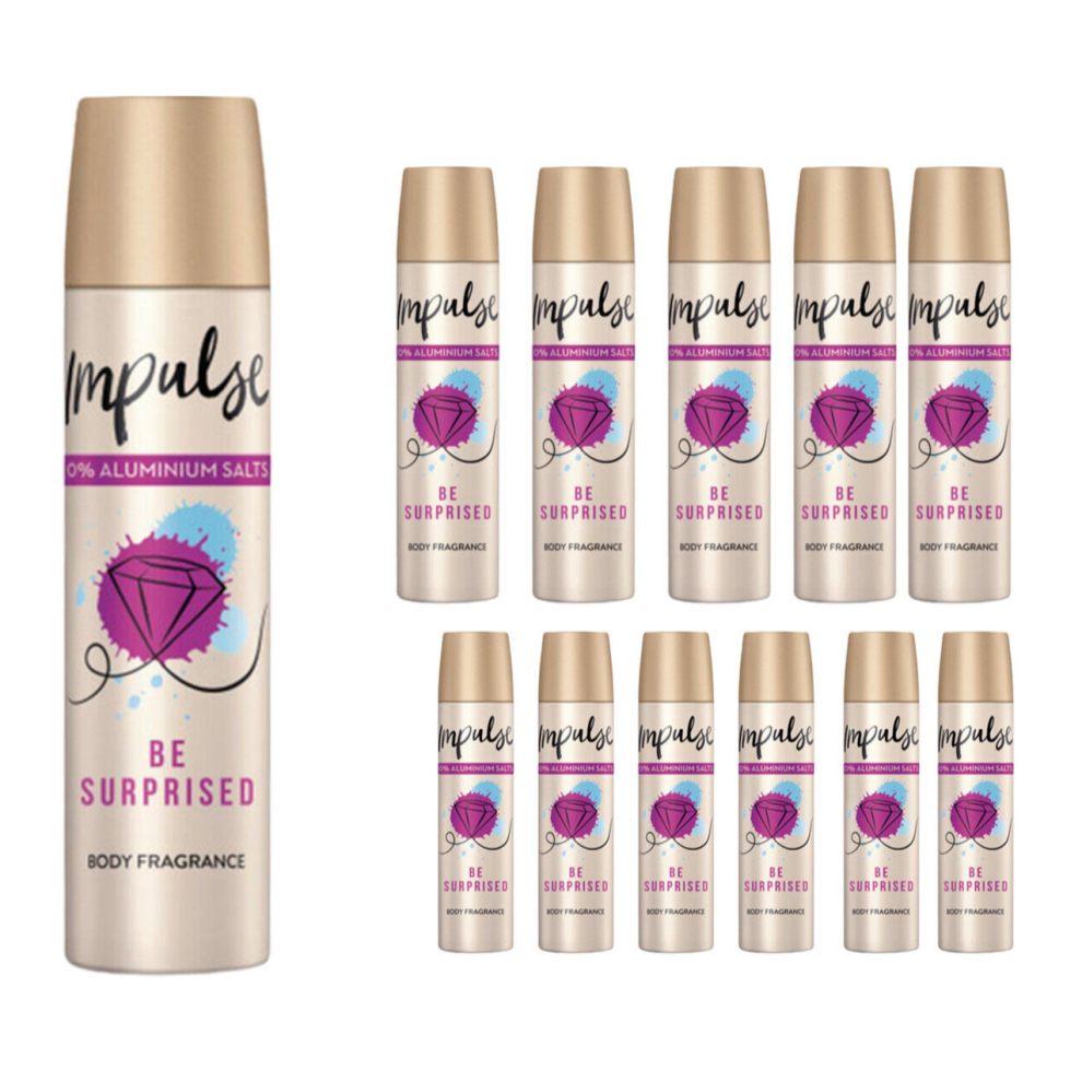 Impulse Be Surprised Body Spray 75 ml (Pack of 12)