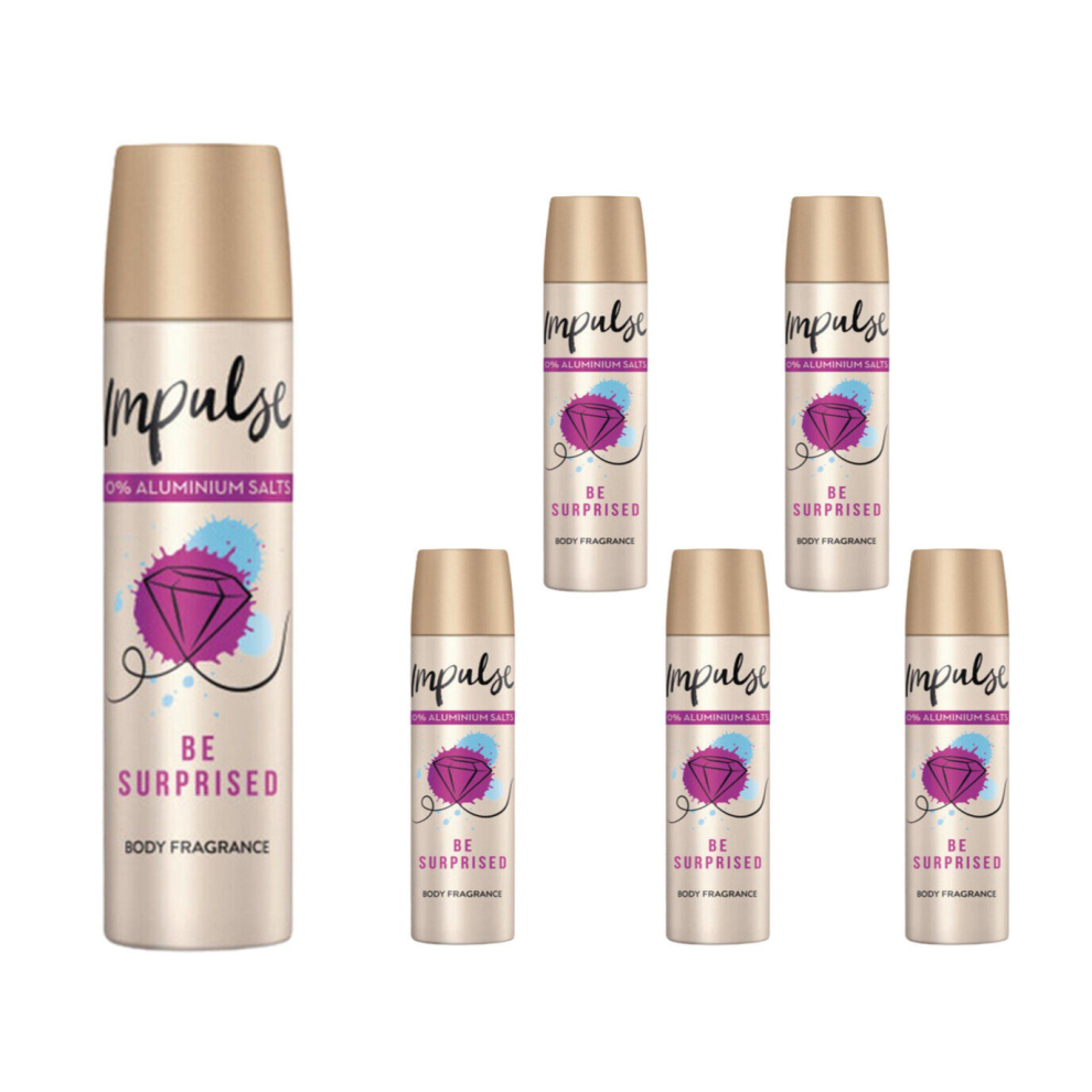 Impulse Be Surprised Body Spray 75 ml (Pack of 6)