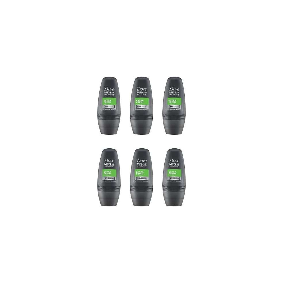 Dove Men Ã  Extra Fresh 48H Anti-Perspirant Deodorant Roll-On 50ml (Pack of 6)