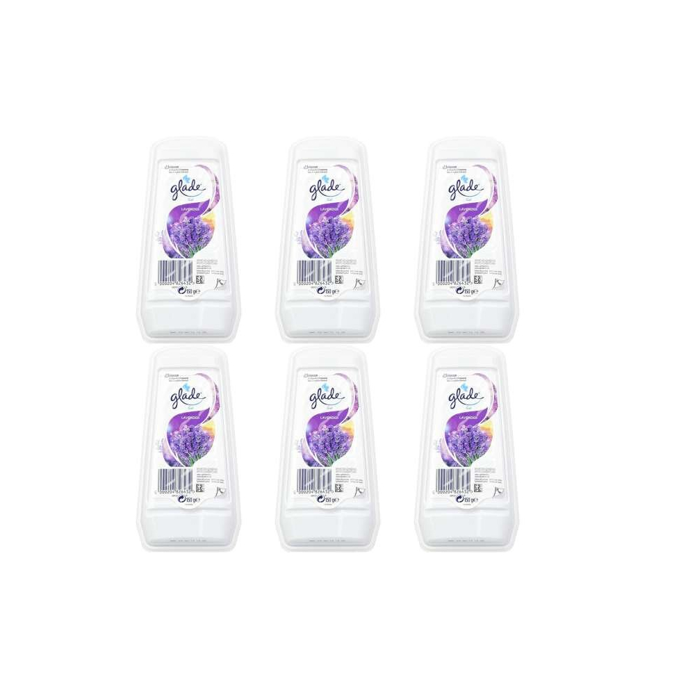 Glade Breeze Solid Gel Air Freshener Lavender/Jasmine 150 g (Pack of 6)