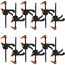 10 Pieces One Hand Clamps, Ratchet Table Clamp, Quick Release Ratchet Quick Release Clamp, Wood Clamp Bar Clamp, Plastic Clamp