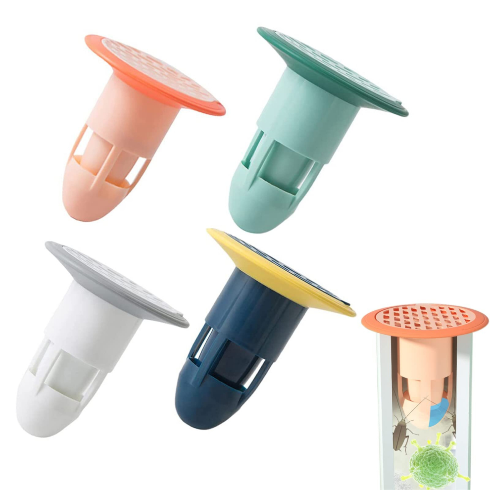 4 Smell Proof Connectors For Shower Floor Drainage, Rubber Smell Proof Shower Floor Drain, Bathroom Drainer No Filter Suitable For Leaking Bathroom-Ki 9023832756922