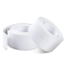 Bathroom Seal, 2 Pieces Self Adhesive PVC Sealing Tape for Bathroom, Kitchen, Anti-Mildew, Caulking (3.8cm*3.2M)