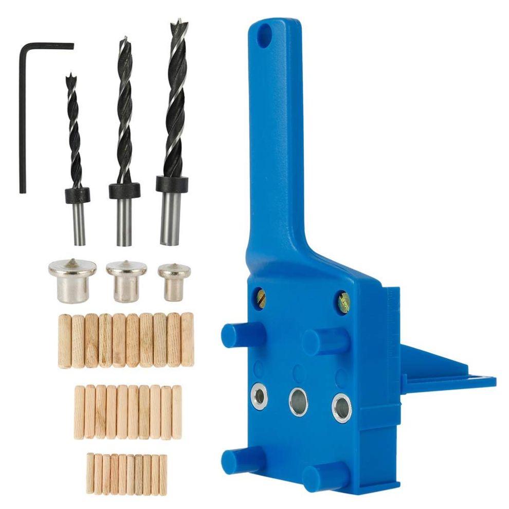 Set Of 41 Pieces Dowel Drilling Jig, Wooden Dowel Drill Guide With Parallel Stop, Doweling Jig Kit With Dowel Centering Device 6 Mm / 8 Mm / 10 Mm 9023832756489