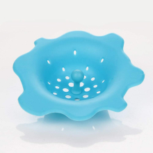 Wet and Dry Area Floor Shower Drainage Silicone Floor Drain Bathroom Floor Drain Hair Hair Filter Sewer Drain Sink Drain Cover Blue