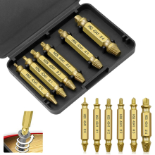 6pcs Broken Screw Extractor Kit Damaged Screw Extractor Kit Screw Head Extractors Damaged Screw Extractor and Bolt Extractor for Removing Broken Screw