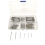 350Pc SPLIT PINS Cotter Fixings Set Assorted Sizes Zinc Plated Steel Hard Case 2