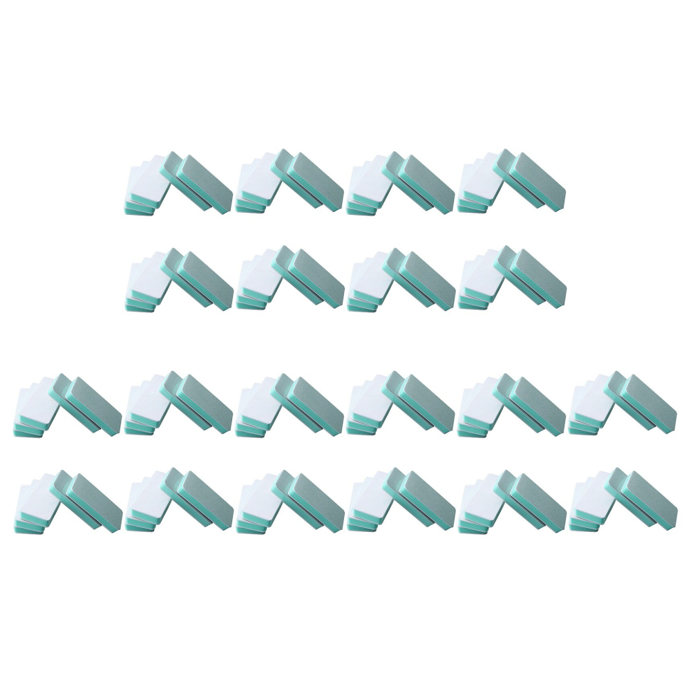 Spactz 100Pcs 2 Ways Nail Art File Buffer Polishing Block Smooth Shine Manicure Tips Tools