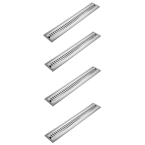 4X Rectangular Linear Shower Floor Drain Long Linear Drainage Channel ...