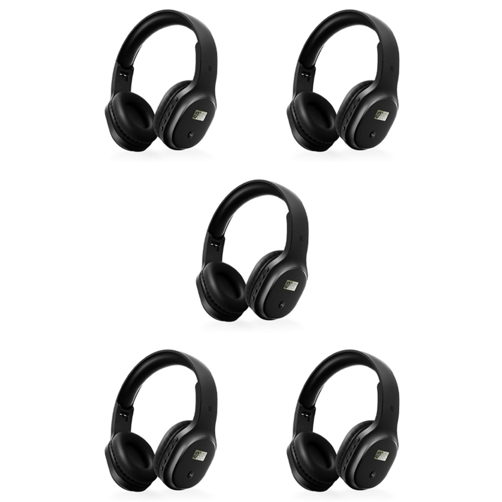 5X Portable Fm Radio Headphones Wireless Bluetooth Headset Fm Radio Walkman For Jogging, Mowing, Cycling, Fm Receiver 4853530787134