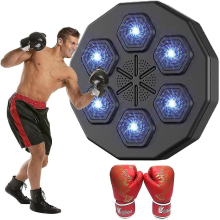 Bluetooth Boxing Wall Target - Music Training Machine with Optional Gloves, App-Connected Combat Training System