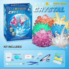 Crystal Growing Kit 6pcs Diy Planting Crystal Chemical Experiment Kit With Goggles