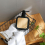 (Black) Elegant Soap Dispenser With Bamboo Decoration For Bathroom Kitchen 3