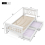 Wooden Bed Frame with Drawers Single Storage Bed Solid Pine Wood 12