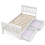 Wooden Bed Frame with Drawers Single Storage Bed Solid Pine Wood 9