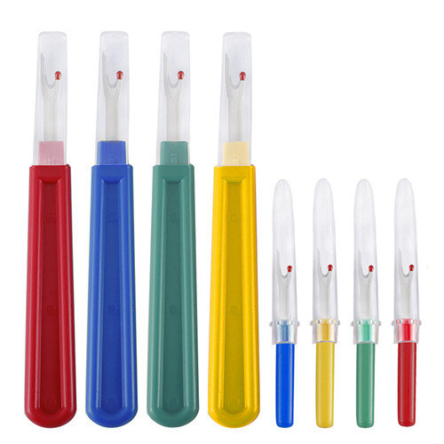 8Pcs/set Thread Cutter Plastic Handle Seam Ripper Stitch