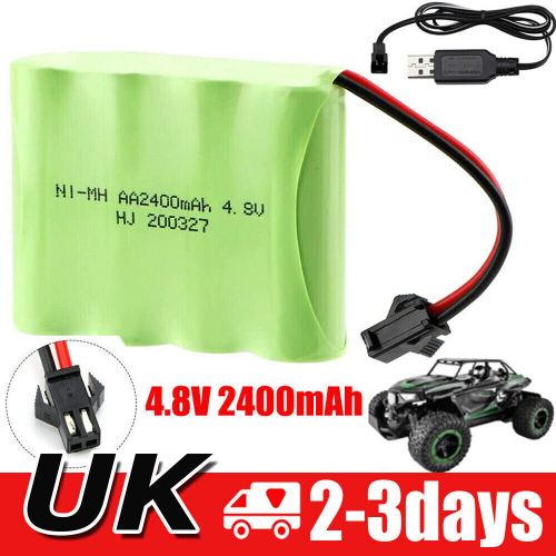 4 8V 2400mAh Ni MH AA Battery Pack USB Rechargeable For RC Truck Car On 4 8V 2400mAh Ni MH AA Battery Pack USB Rechargeable For RC Truck Car On
