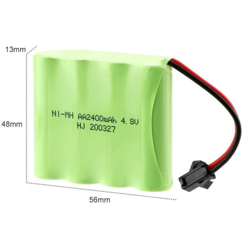 4.8V 2400mAh NiMH AA Battery Pack USB Rechargeable For RC Truck Car on