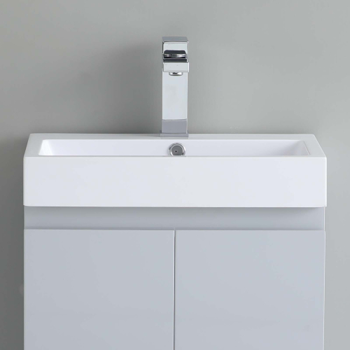49CM Thick-Edge Inset Basin Ceramic & Overflow Bathroom Wash Sink Bowl 1