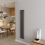 AICA (Single 1600x236mm, Anthracite) Designer Oval Column Radiator Central Heating 1