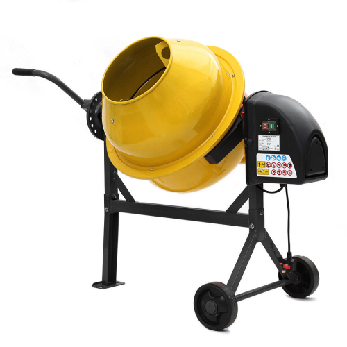 Living And Home Electric Portable Cement Concrete Mixer with Wheels 2