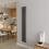 AICA (Single 1800x236mm, Anthracite) Designer Oval Column Radiator Central Heating 1