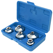 5X Oil Filter Socket Set 3/8" Drive 24 27 32 36 38mm Cap Wrench Removal Tool Kit