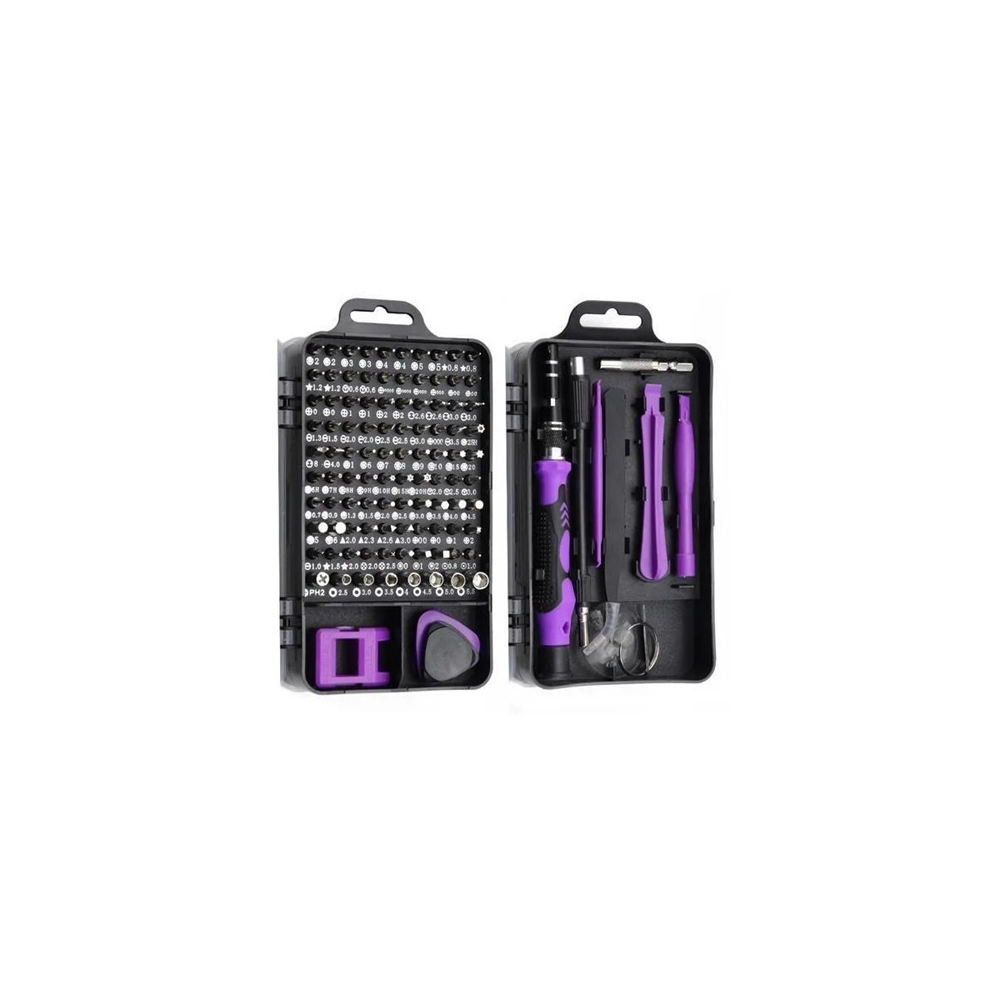 (Purple) 115PCS in 1 Screwdriver Set Precision Screwdriver