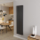 AICA (Double 1800x472mm, Anthracite) Designer Oval Column Radiator Central Heating 1