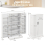 Casart Kitchen Sideboard Free Standing Buffet Cupboards with 2 Doors Shelves 2