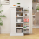 Casart Kitchen Sideboard Free Standing Buffet Cupboards with 2 Doors Shelves 3