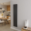 AICA (Double 1800x354mm, Anthracite) Designer Oval Column Radiator Central Heating 1