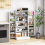 Casart Kitchen Sideboard Free Standing Buffet Cupboards with 2 Doors Shelves 1