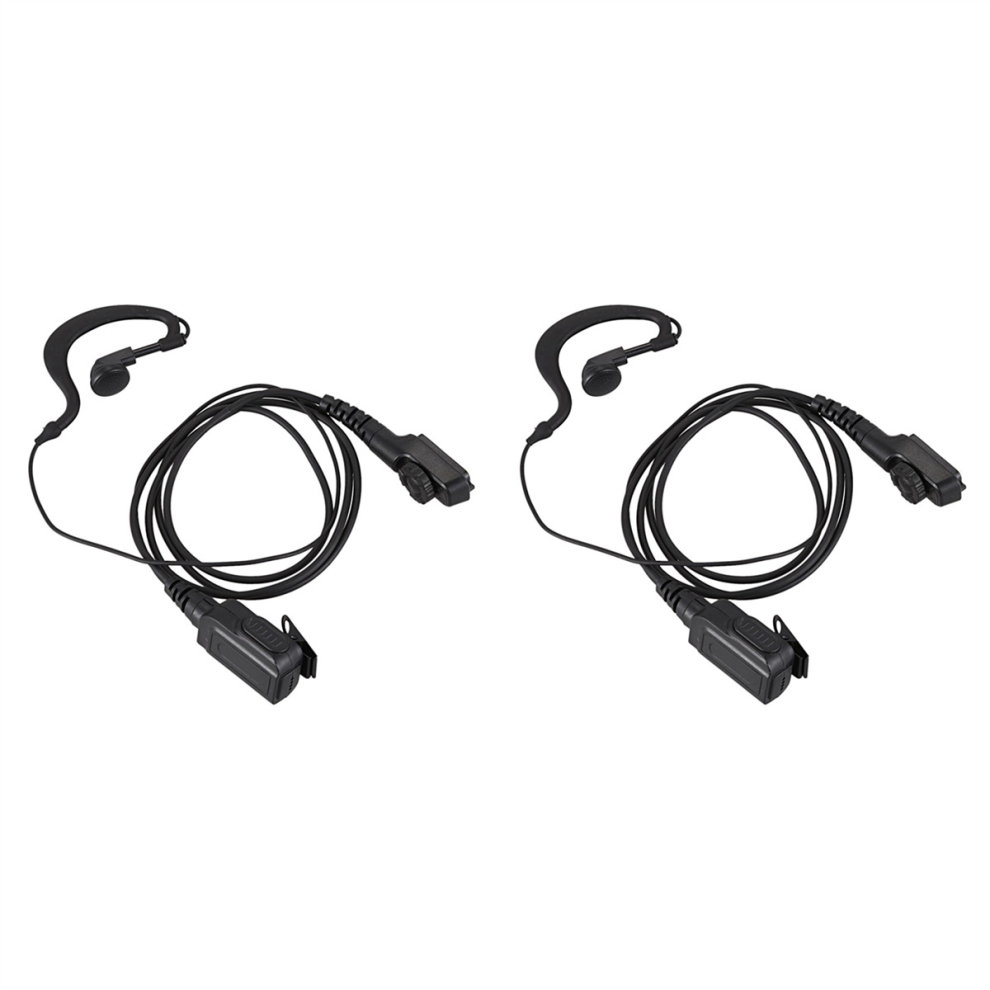 2X G Shape Earpiece Headset with Big Ptt for Hytera Radio Pd580 Pd700 Pd780 Pt580H